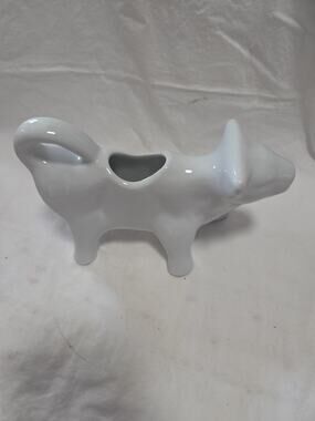 Rustic Country Farmhouse Ranch Ceramic Cow Milk Pitcher Creamer Decor